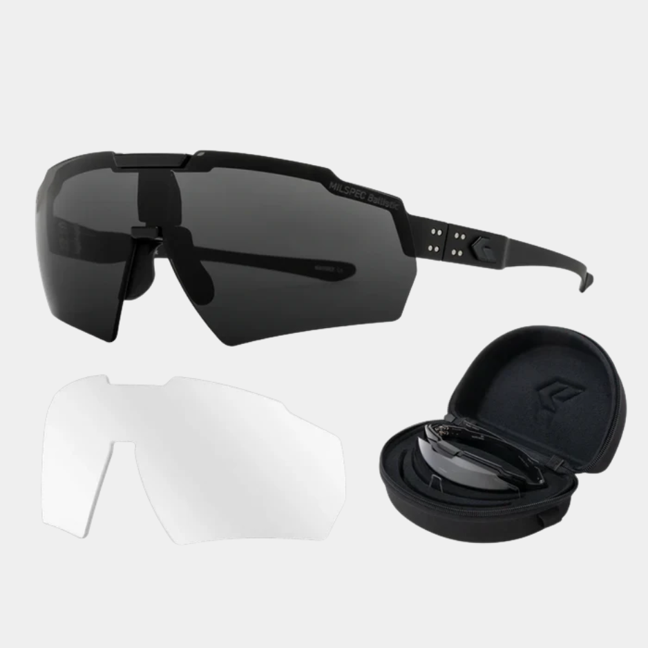 BLASTSHIELD MILSPEC BALLISTIC GLASSES BUNDLE - BLACK CERAKOTE® FRAME