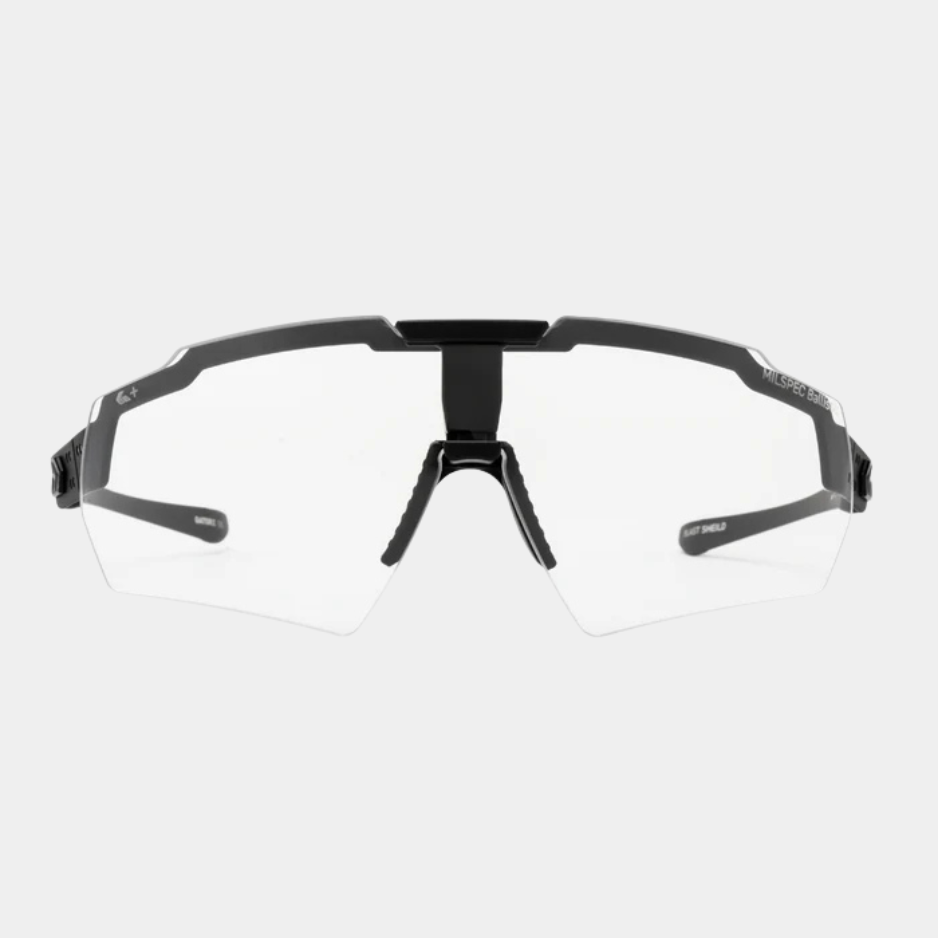 BLASTSHIELD MILSPEC BALLISTIC PHOTOCHROMIC GLASSES - BLACK CERAKOTE® FRAME