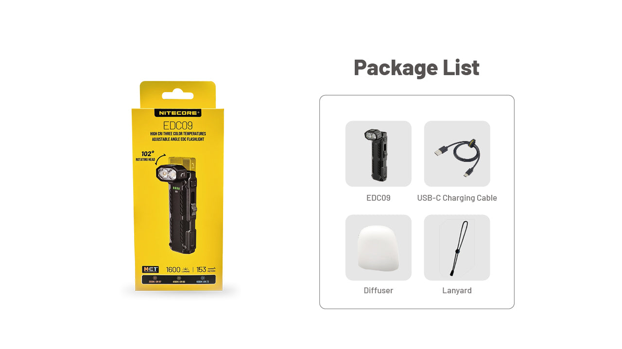 Nitecore® EDC09 taskulamp