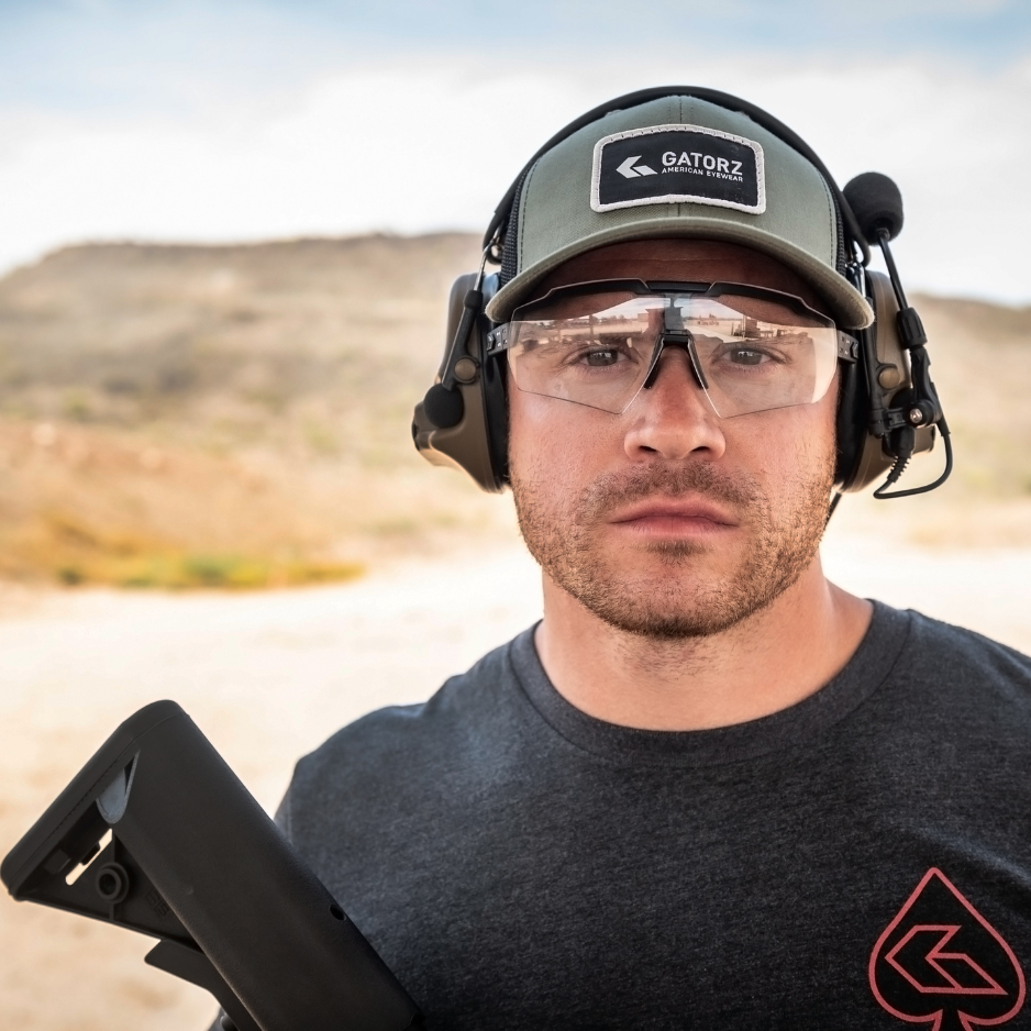 BLASTSHIELD MILSPEC BALLISTIC GLASSES - BLACK CERAKOTE® FRAME