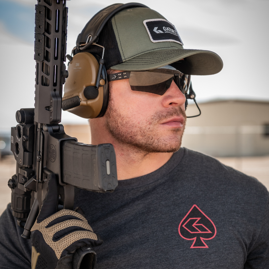 BLASTSHIELD MILSPEC BALLISTIC GLASSES - BLACK CERAKOTE® FRAME