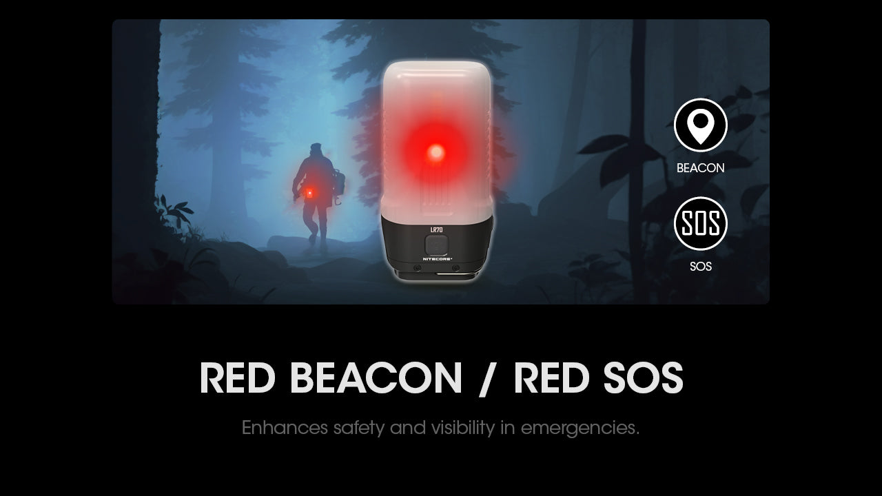 Nitecore® LR70 3-in-1 laetav taskulamp-latern