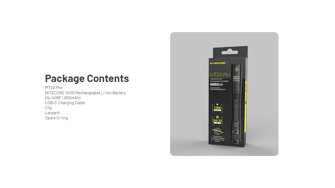 Nitecore® MT2A Pro taskulamp