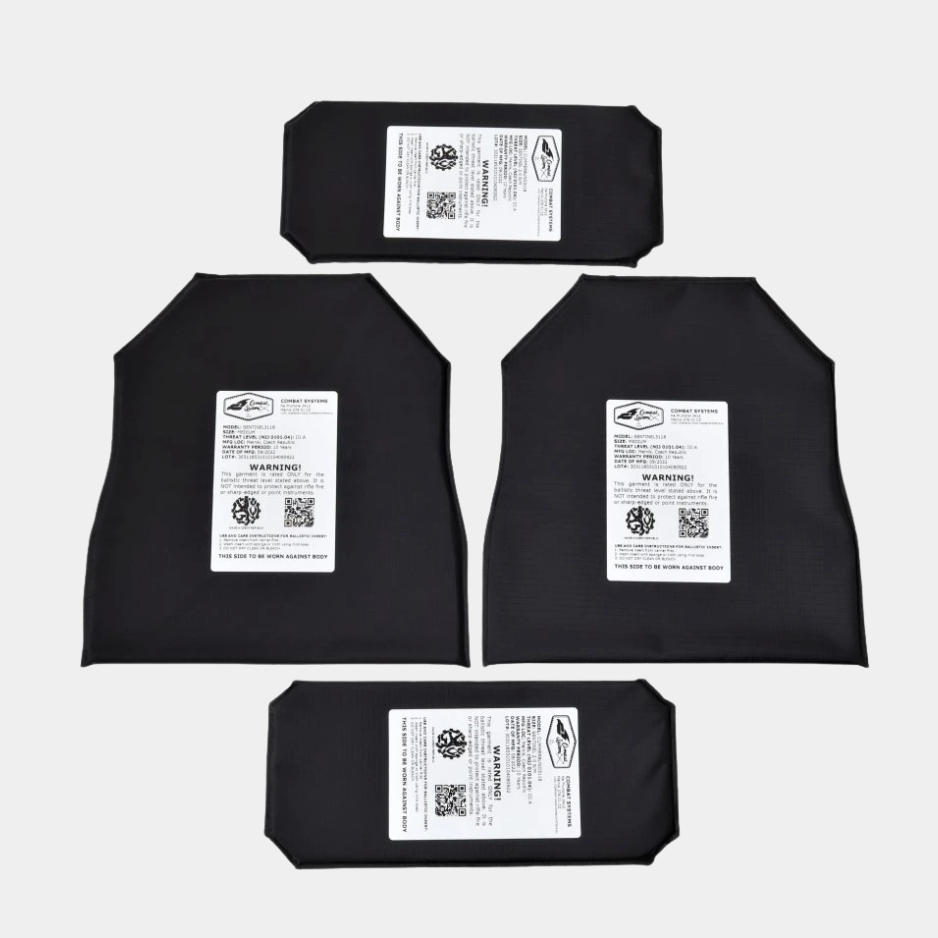 NIJ III.A 'Sentinel 2.0' Soft Armor Inserts Set