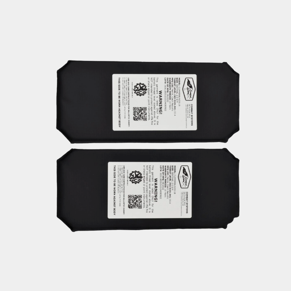 NIJ III.A Cummerbund Soft Armor Inserts