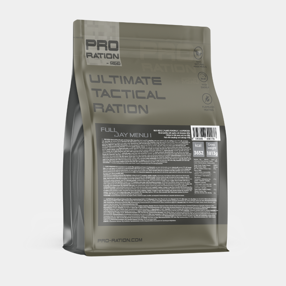 ULTIMATE TACTICAL RATION: 24-TUNNINE TOIDUVARU - MENÜÜ I