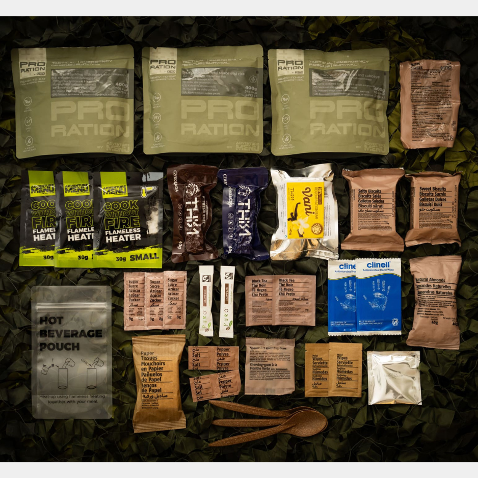 ULTIMATE TACTICAL RATION: 24-TUNNINE TOIDUVARU - MENÜÜ I