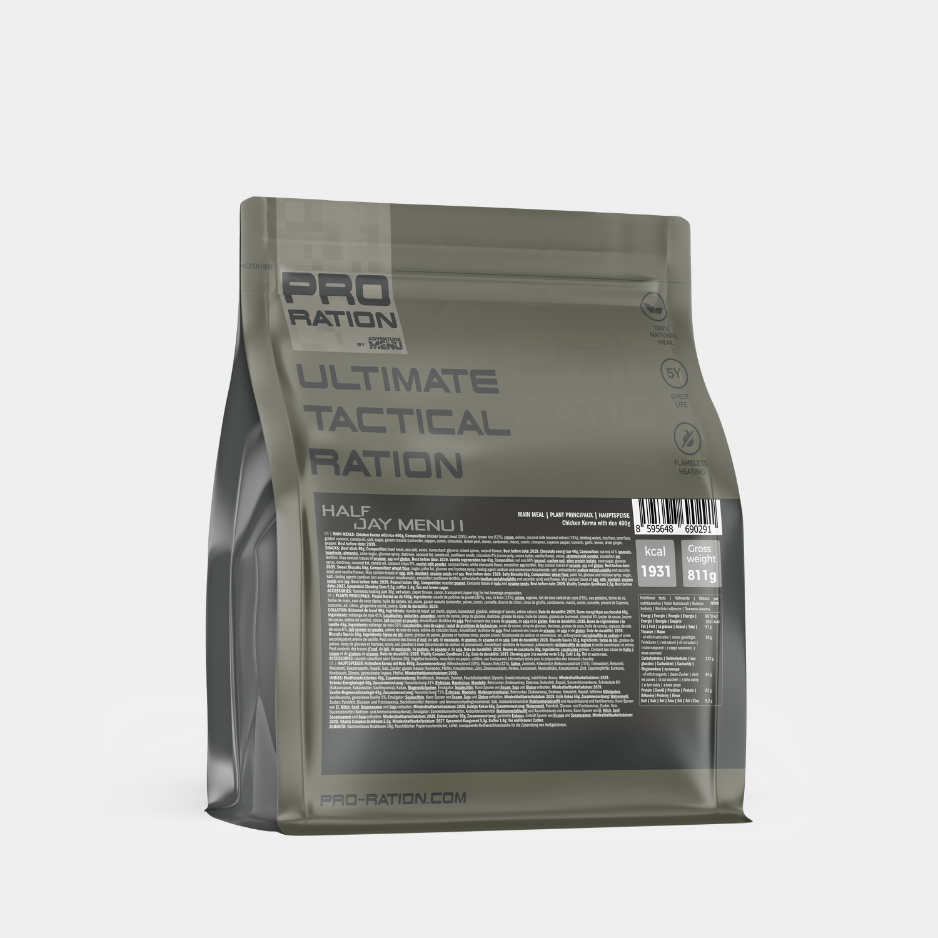 ULTIMATE TACTICAL RATION: POOLEPÄEVANE TOIDUVARU - MENÜÜ I