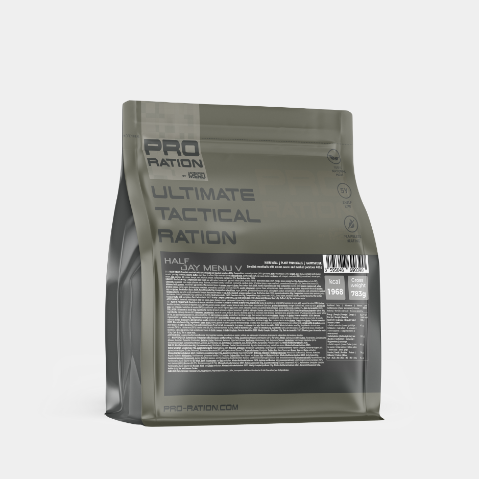 ULTIMATE TACTICAL RATION: POOLEPÄEVANE TOIDUVARU - MENÜÜ V