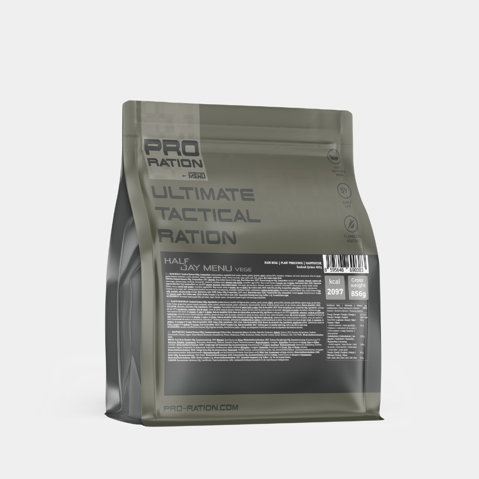 ULTIMATE TACTICAL RATION: POOLEPÄEVANE TOIDUVARU - VEGE MENÜÜ