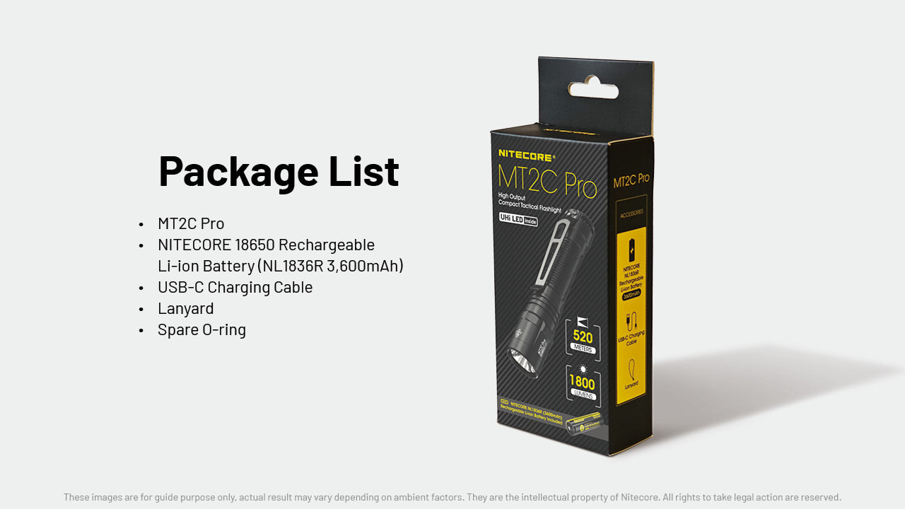 Nitecore® MT2C Pro taskulamp