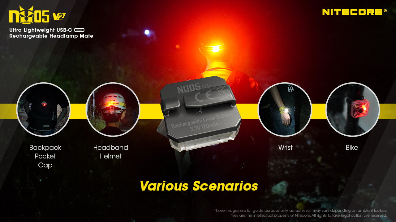 Nitecore® NU05 V2 pealamp